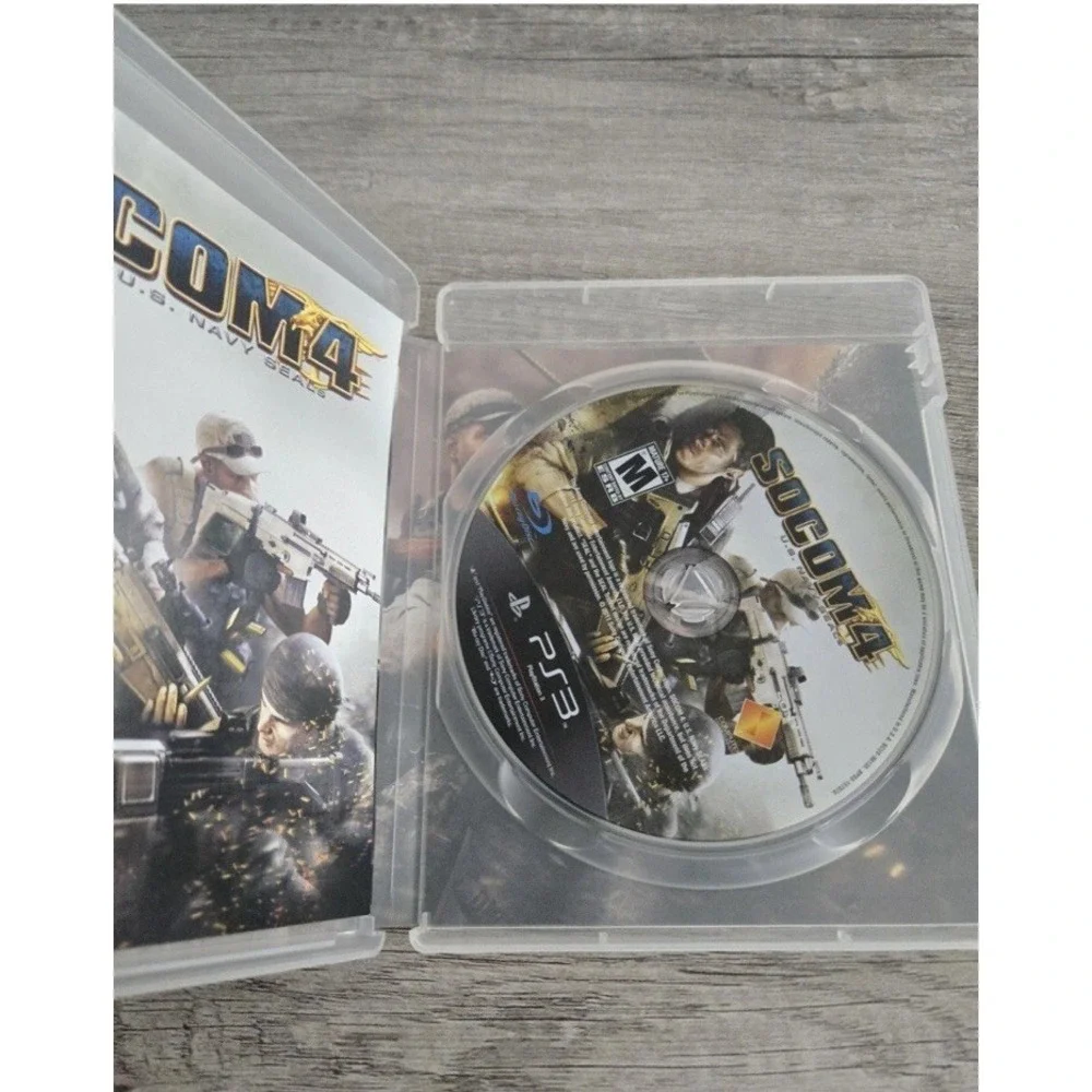 Lot of 4 Sony PS3 Games Brink Mass Effect‎ 2 Uncharted 3 Socom 4 CIB